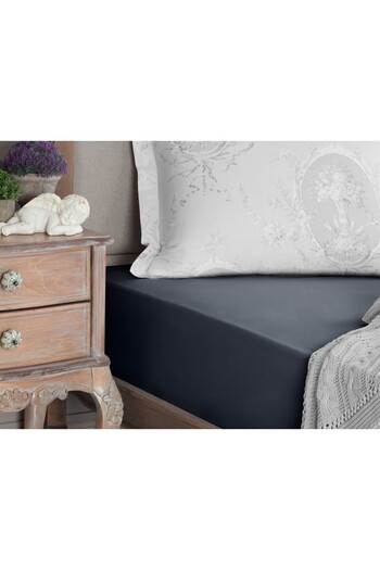 Madame Coco Manon King Size Plus 100 % Baumwolle Ranforce Spannbettlaken