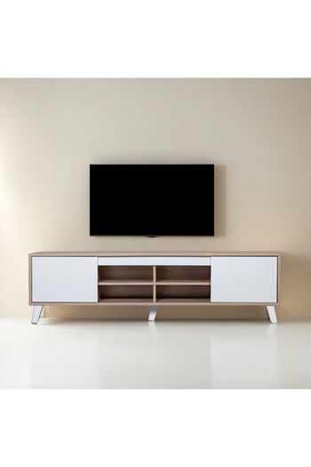 Generic TV Table with 4 Shelves, Malaysian Wood, 160 cm