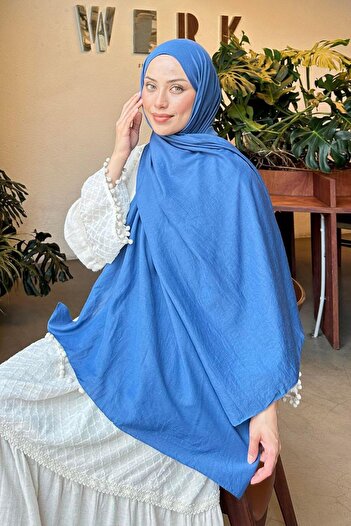 lamelif Comfort Cotton Shawl Indigo