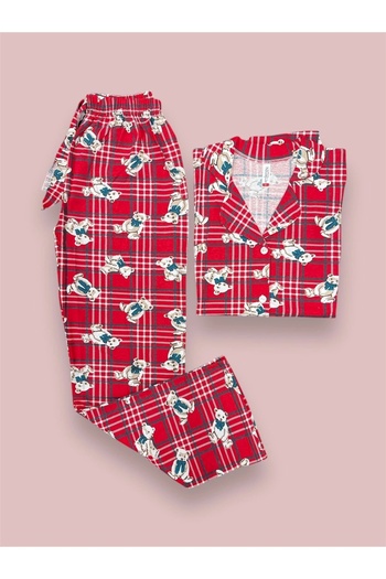Erdenay Tekstil Set pijamale dama bumbac