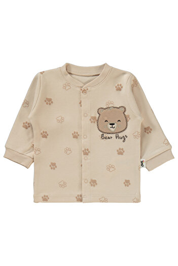 Civil Baby Erkek Bebek Pijama Takımı 1-6 Ay Fildişi