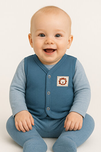 minipanda Seasonal Combed Cotton Baby Vest 100% Cotton