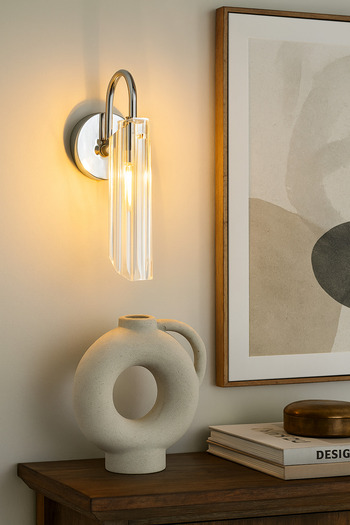 Tel Lighting Roman Glass Sconce, Antique Bronze