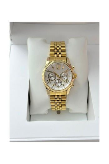 Leerybee Gold Renk Çelik Kordon Unisex Kol Saati Özel Kutulu Anneye Sevgiliye Kız Arkadaşa Hediye Doğum Günü
