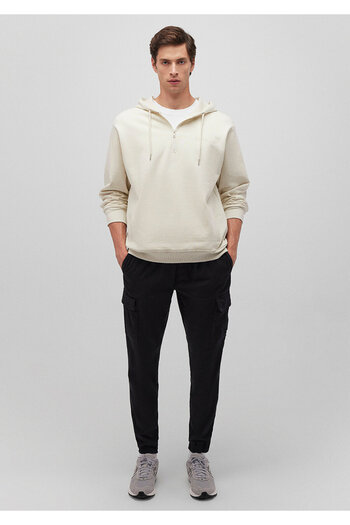 Mavi Semi Zippered Beige Sweatshirt 0S10244-70140