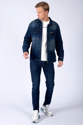 Lee Cooper Ανδρικό τζιν πουκάμισο Karela