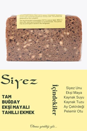 Kersendüz %100 Siyez Ekşi Mayalı Ekmekler 3'lü Seçim 3x500gr (TAHILLI - TAHILLI - TAHILLI)