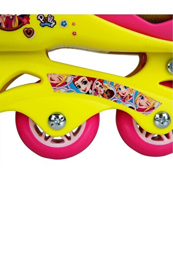 TOYFEST Polly Pocket Inline 4 Teker Paten - (34 - 37 Numara için Ayarlanabilir)