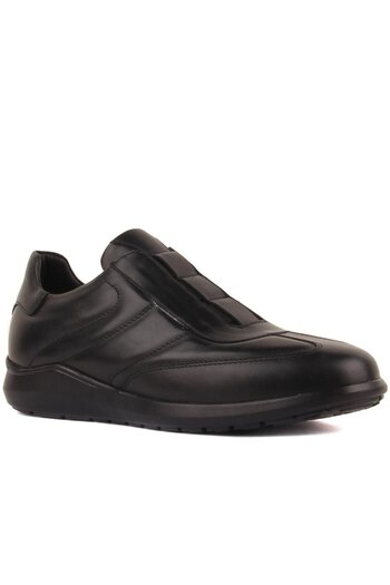 SailLakers - Black Leather Men's Casual Shoes 101-1041-Ricc