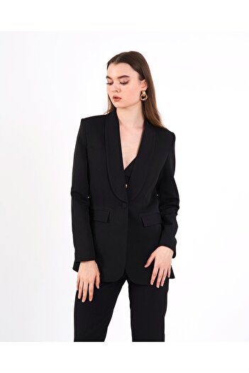 Swass Jachetă blazer cu detaliu nasturi