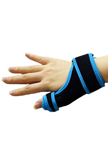 Generic Rayek Wrist Gloves - Black & Blue