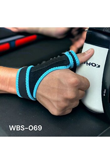 Generic Rayek Wrist Gloves - Black & Blue