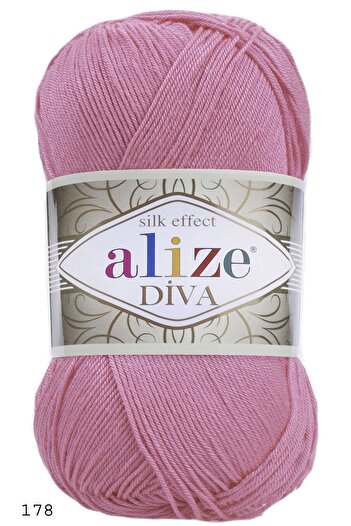 Alize Dark Pink Diva 178 (Pack of 5)