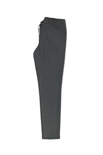Abdullah Kiğılı Super Slim Fit Extra Slim Fit Woolen Elastic Waist Drawstring Trousers