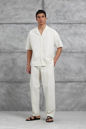 NOMARC Beige Mrk Parachute Fabric Bottom-Top Set