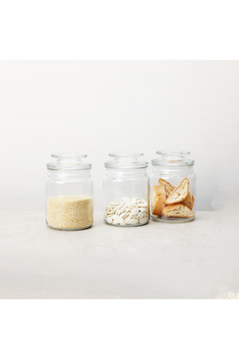 Parfait 3-Piece Airtight Durable Kitchen Glass Canister Set