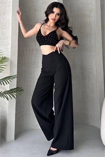Maison La Femme Kadın Bol Paça Pantolon