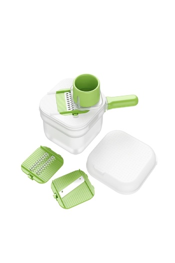 Parfait Multifunctional Grater and Slicer Set Green and Clear