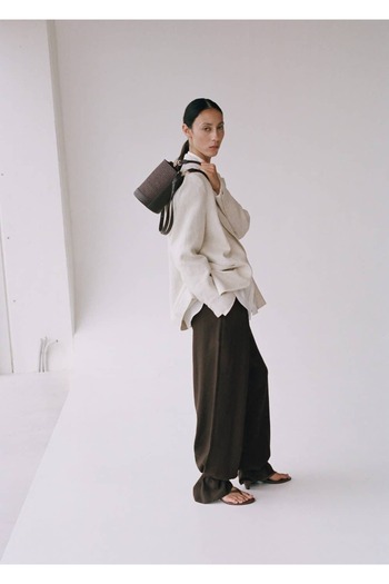 MANGO Woman Small Size Raffia Bucket Bag