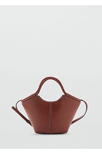 MANGO Woman Mini Shopper Style Shoulder Bag