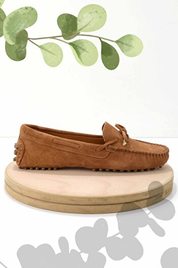 Bambi Taba Leather Women's Loafer Shoes K01274225102