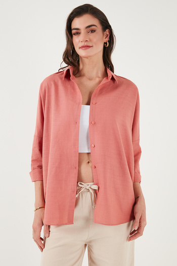 Lela Stretch Cotton Oversize Fit 2' Li Package Shirt-Undershirt Set Shirt-Undershirt Set 67810014979S2