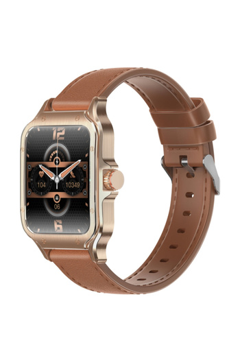 Promate XWATCH-RM Smartwatch – 1.78" AMOLED, Bluetooth Calls, Fitness & Health Tracker – Gold