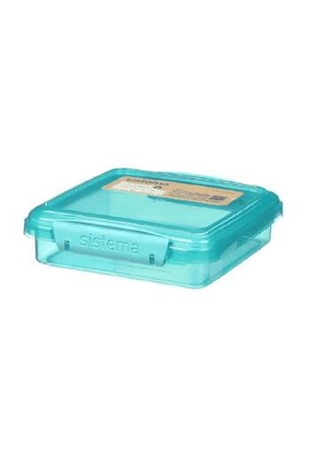 Generic sistema Freezer Safe BPA-Free Stackable Sandwich Box Assorted Color 450ml 21647-30