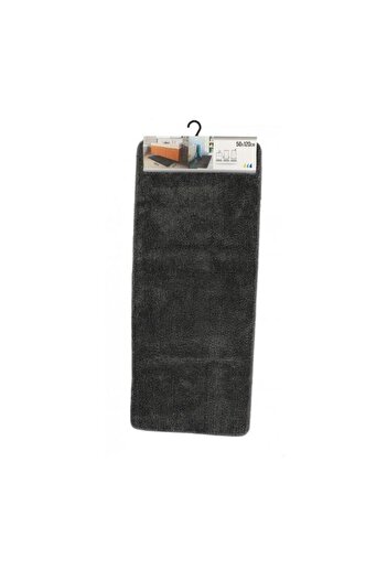 Generic Tendance Large Double Sink Anti-Slip Microfiber Bathroom Mat Dark Grey 50 x 120cm 7741181