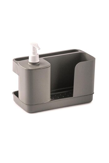 Generic Snips Tidy Up Dish Washing Set with Soap Dispenser Grey 000894