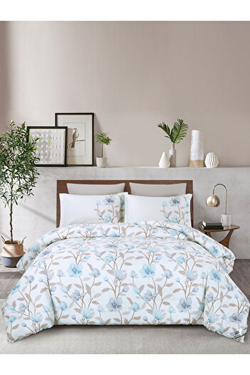 Donetella Comforter Set Queen Size, 4-Pcs, 180x240 cm, Printed, All Season, Microfiber, 350 GSM