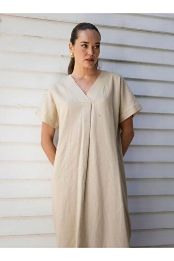 ALYA BUTİK Linen dress
