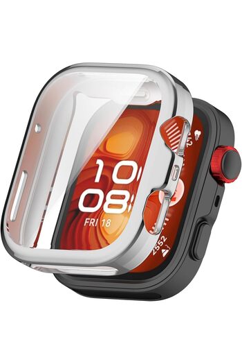 Fibaks Huawei Watch Fit 4 Compatible Case and Screen Protector 360 Full Protection Case Cover