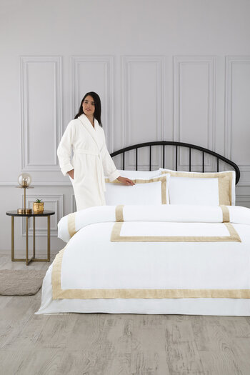 Özdilek Sadem Organic Acacia Double Satin Duvet Cover Set