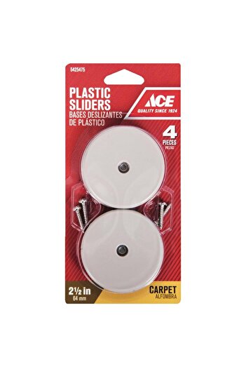 ACE Plastic Slide Glide (6.4 cm, 4 Pc.)