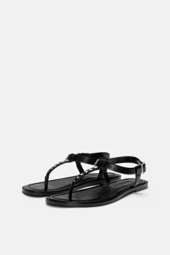 Pull & Bear Embellished flat sandals