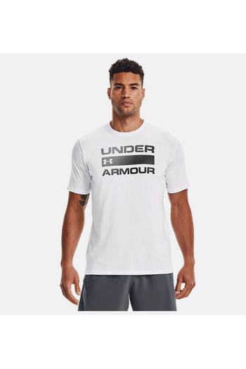 Under Armour Ανδρικό μπλουζάκι Ua Team Issue Wordmark Ss White 1329582 -100