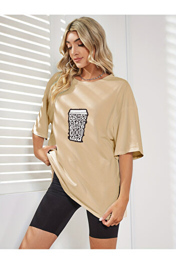 uyguntarz Unisex Coffee Lovers Special Design Printed Tshirt