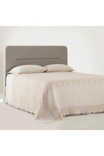 Ecocotton Alina Double Pique Set 100% Organic Cotton Linen Woven Cream 260X240 cm