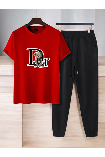uyguntarz Unisex Dr: Ayi Design Printed Tshirt Tracksuit Set