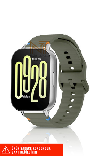 Nezih Case Redmi Watch 4 / Redmi Watch 5 / Mi Band 8 Pro Compatible Wave Silicone Cord 20mm