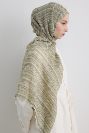 FENZA SCARF BABY KHAKI ΛΕΠΤΟ ΡΙΓΕ ΛΕΝΤΕΝΙΚΟ ΒΑΜΒΑΚΙ ΣΑΛΙ