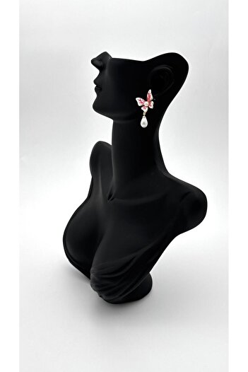ELİOSA Non-Tarnish (Juping) Butterfly Detail Steel Earrings