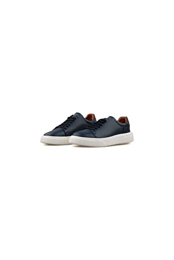 Lufian Tommy Erkek Deri Sneaker Ayakkabı Lacivert 111230280