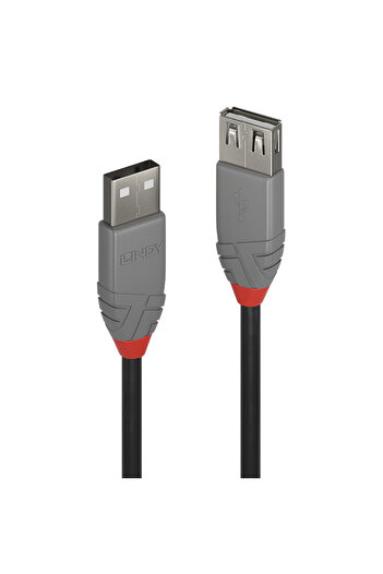 LİNDY Lindy Peripheral Cables USB 2.0 Cable Ext. USB 2m, Anthracite