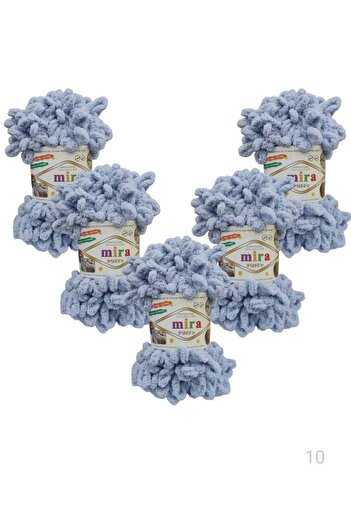 Mira 5 Rolls of puffy Wool Yarn for Blankets and Bedspreads