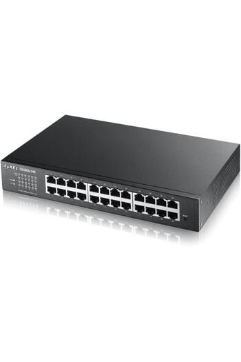 ZyXEL Gs1100-24E V3, 24 Port, Gigabit, Unmanaged, Silent, Rackmount Switch
