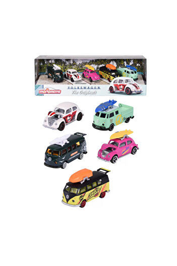 Simba MAJORETTE SET OF 5 METAL CARS VOLKSWAGEN 7.5CM