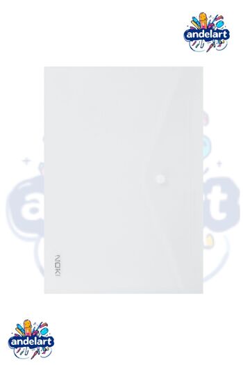 andelart Şeffaf A4 Çıtçıtlı Dosya