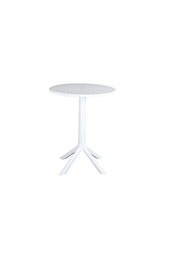 mr-everything Gray round cutout side table